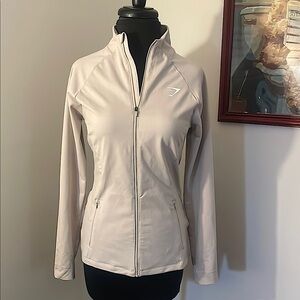 Gymshark training zip up jacket modern blush pink-small